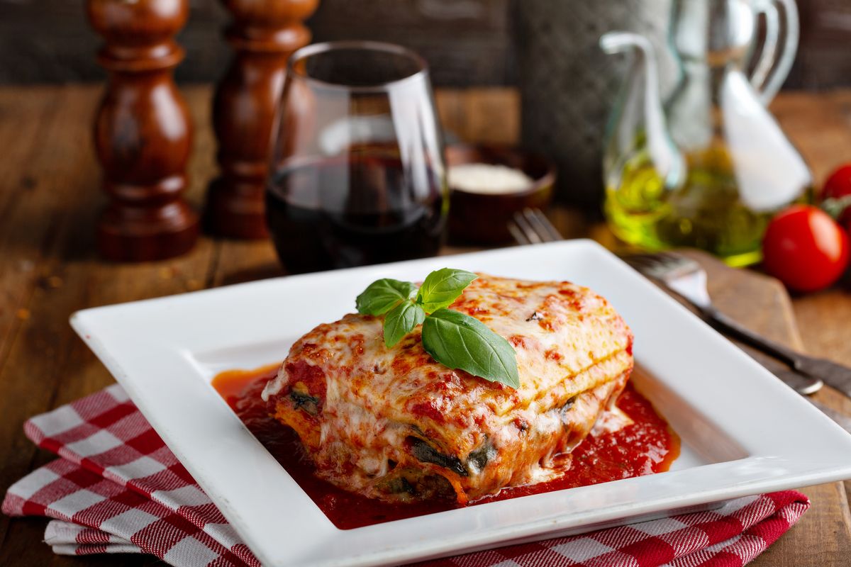 Air fryer lasagna