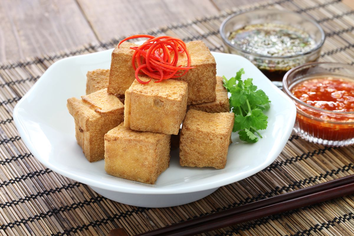 Tofu in friggitrice ad aria