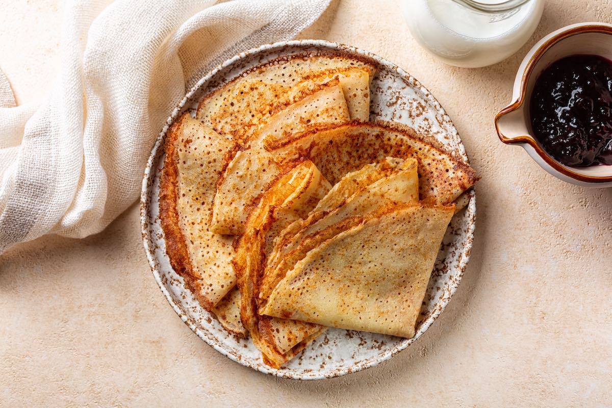 Crepes with chestnut flour