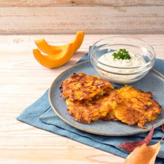Frittelle di zucca in friggitrice ad aria