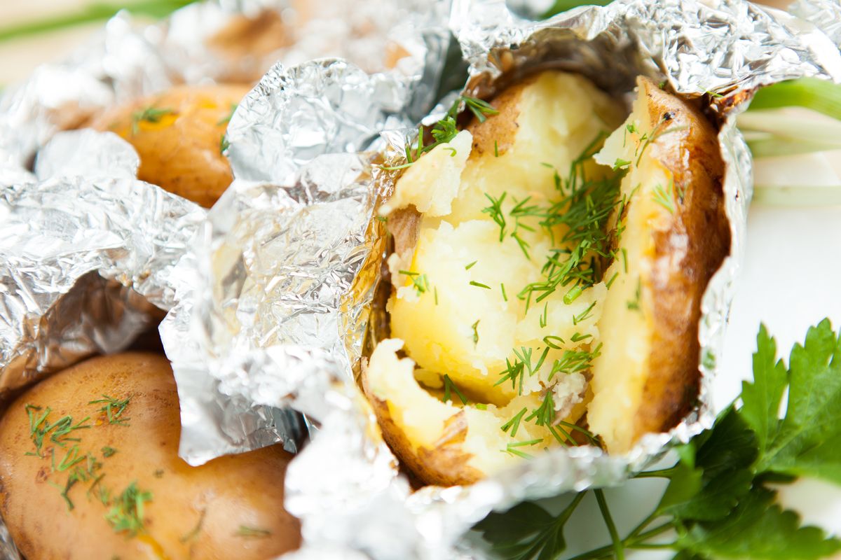 patate al cartoccio in friggitrice ad aria