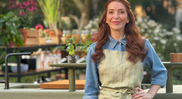 Carlotta Perego emozionata: la star della cucina vegetale in TV