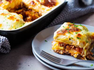 Moussaka in friggitrice ad aria