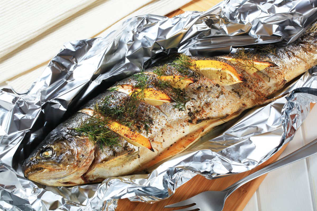 trout baked in foil in the air fryer