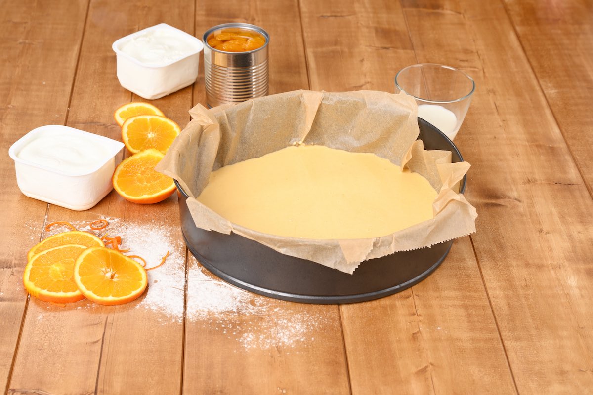 Orange cake dough