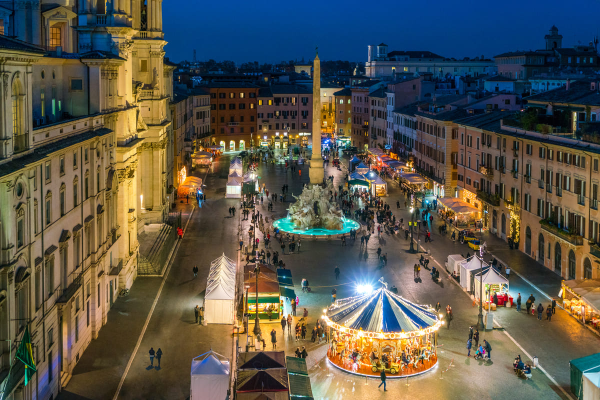 mercatini Natale piazza Navona Roma