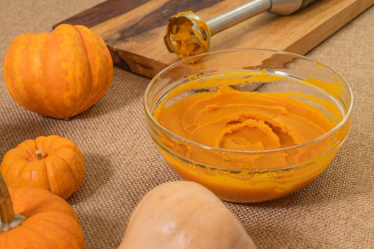 Pureed pumpkin