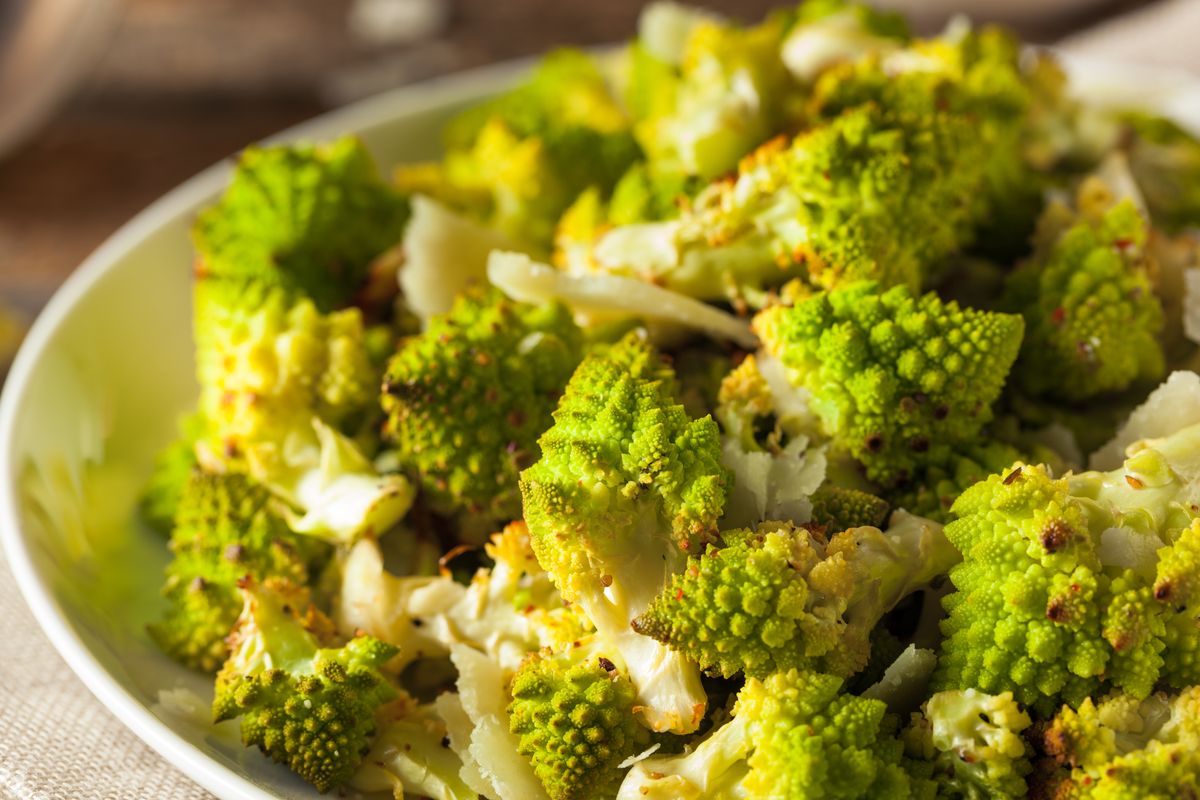 Baked Romanesco broccoli