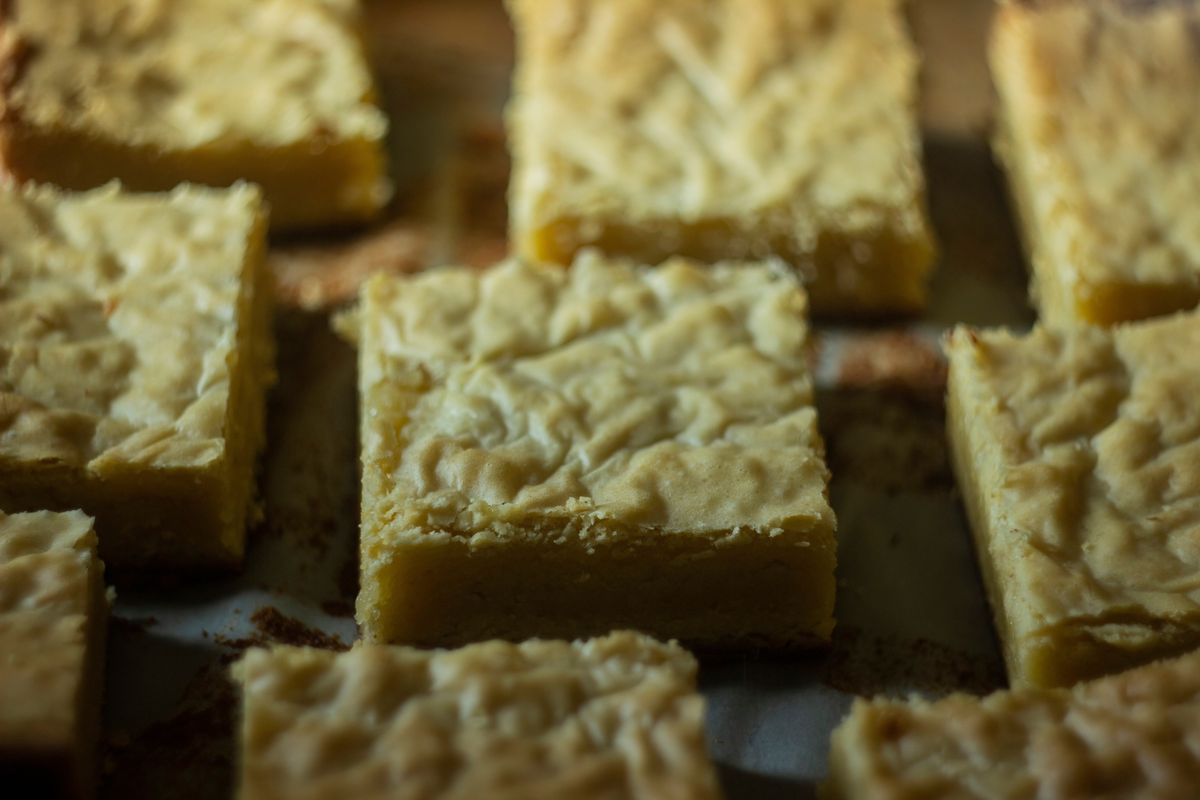 White chocolate brownies