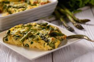 frittata di asparagi in friggitrice ad aria
