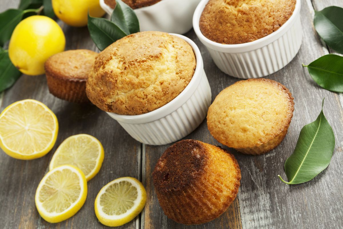 muffin al limone in friggitrice ad aria 