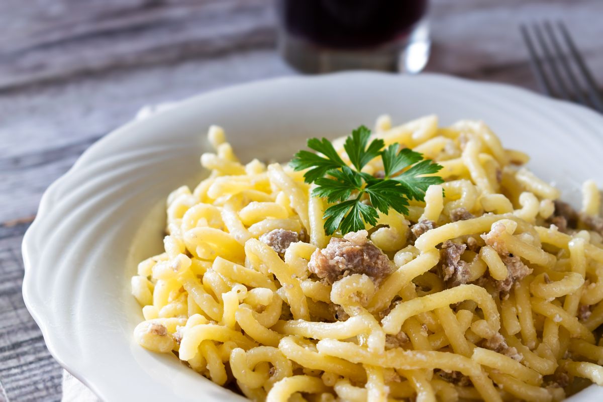 Pasta with sausage