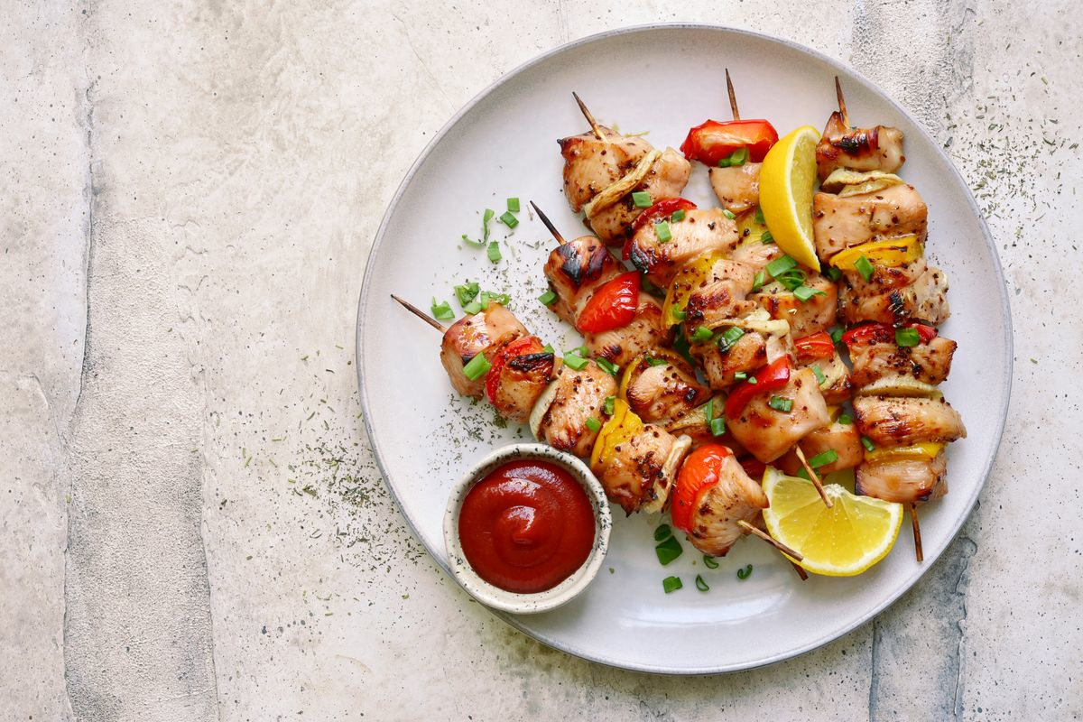 Chicken skewers in air fryer