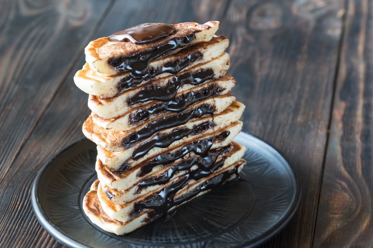 Pan-fried Nutella scones