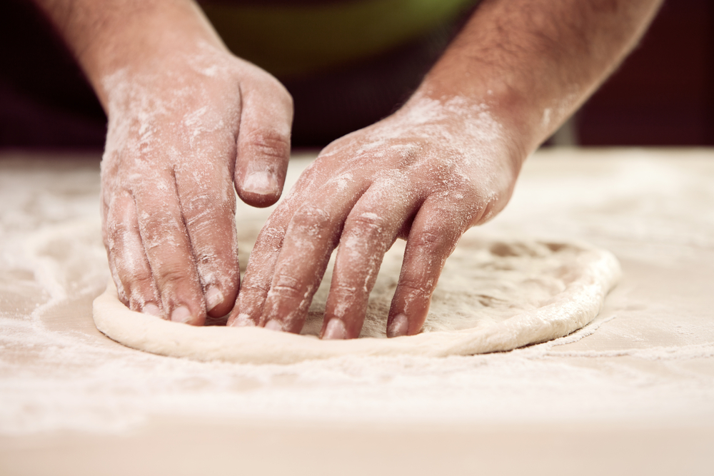 Pizza dough with instant yeast