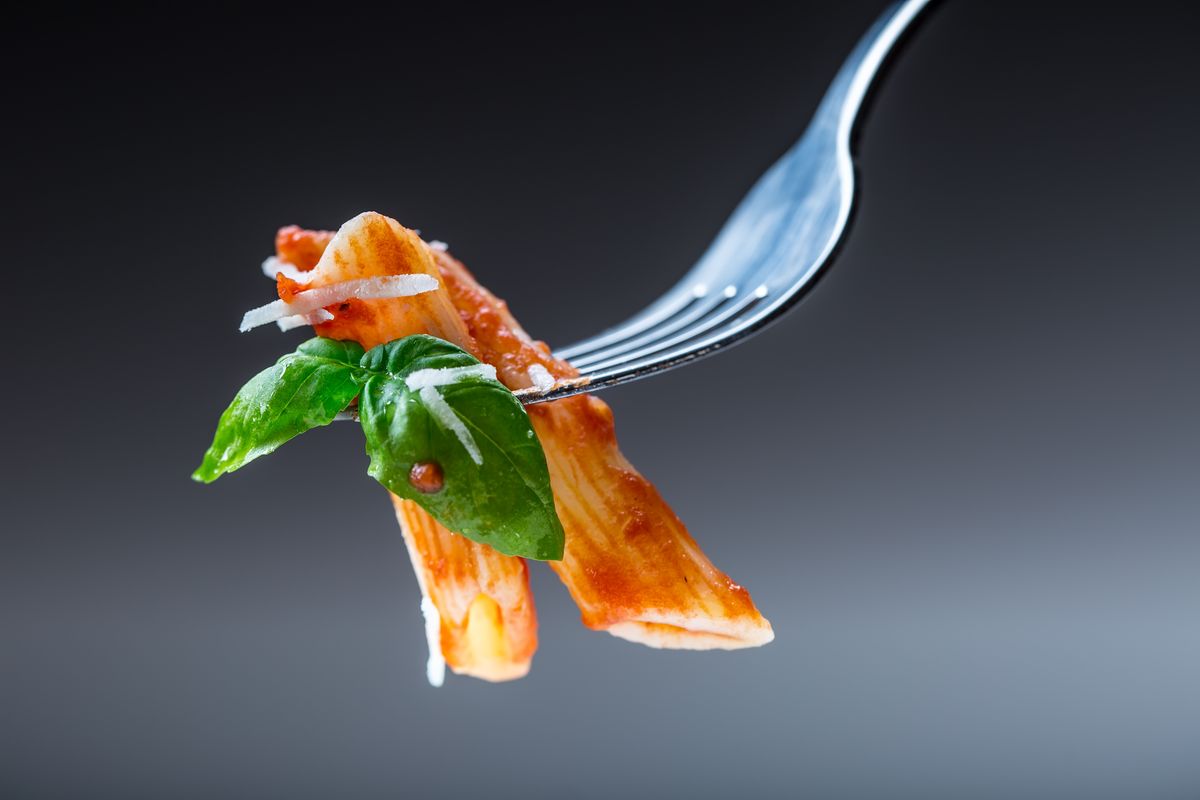 pasta with pepper cream