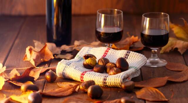 Come abbinare le castagne al vino