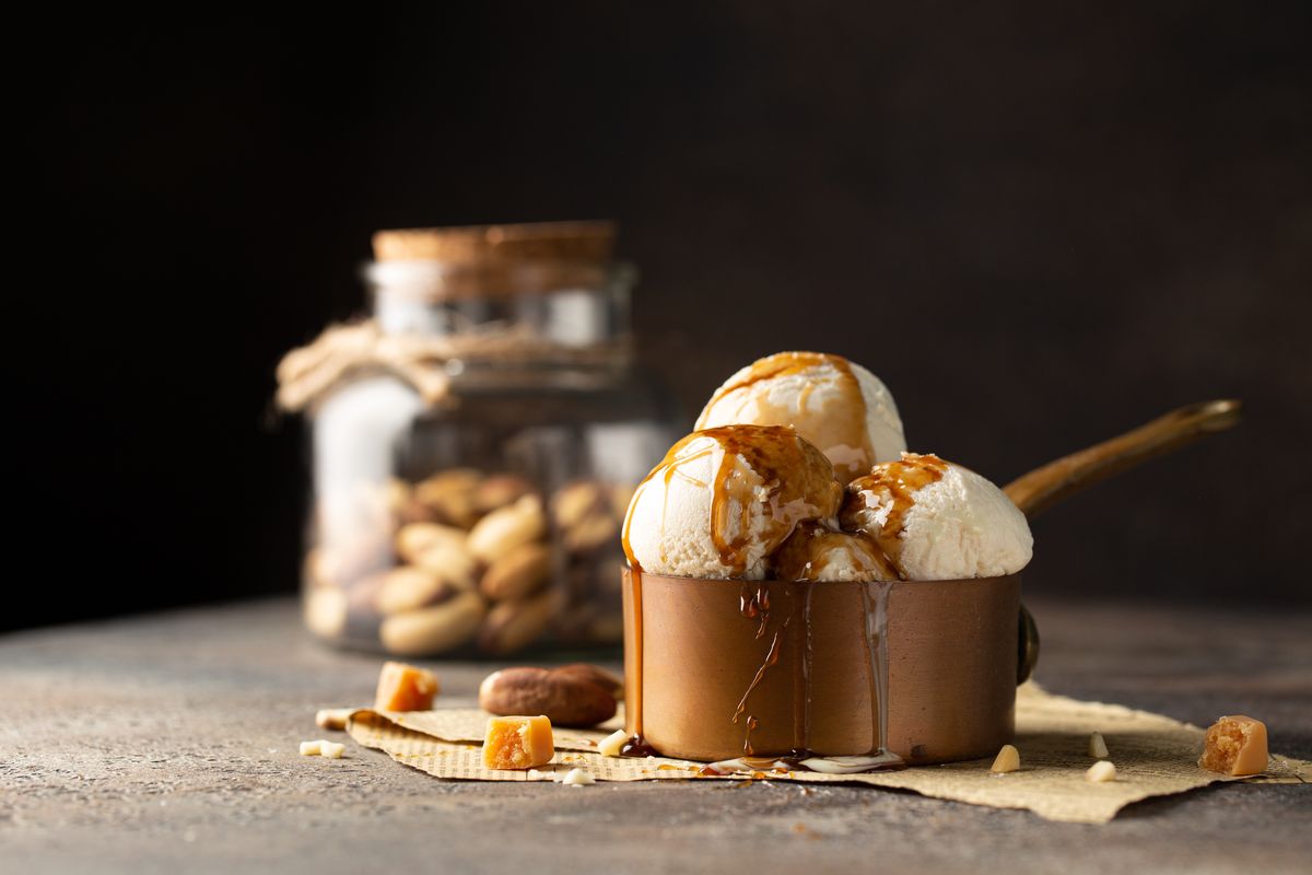 Salted caramel ice cream