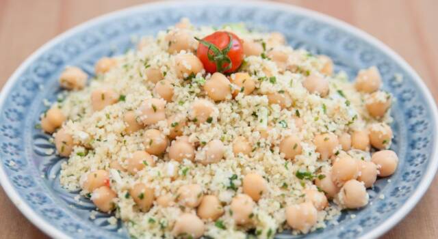 Cous cous con tonno e ceci