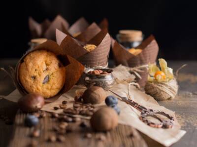 Muffin con farina di castagne
