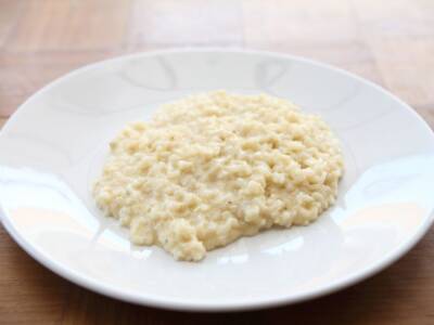 Risotto cacio e pepe