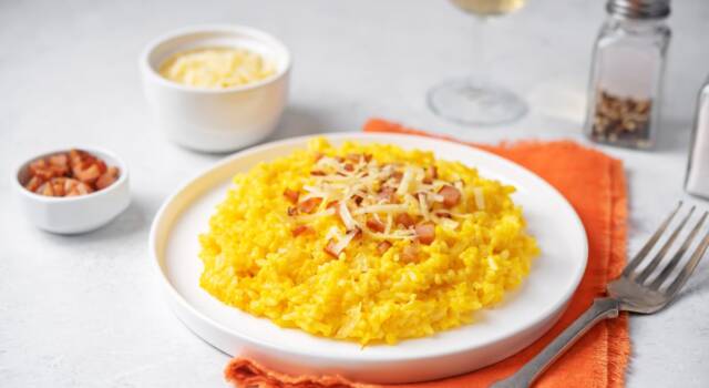 Risotto speck e zafferano