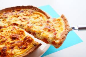 Torta salata con zucca e speck