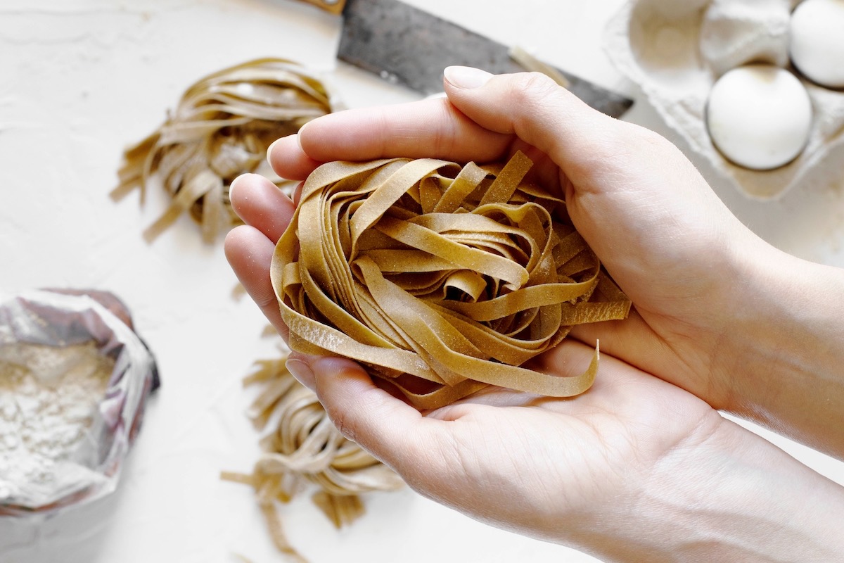 Tagliatelle con farina di castagne