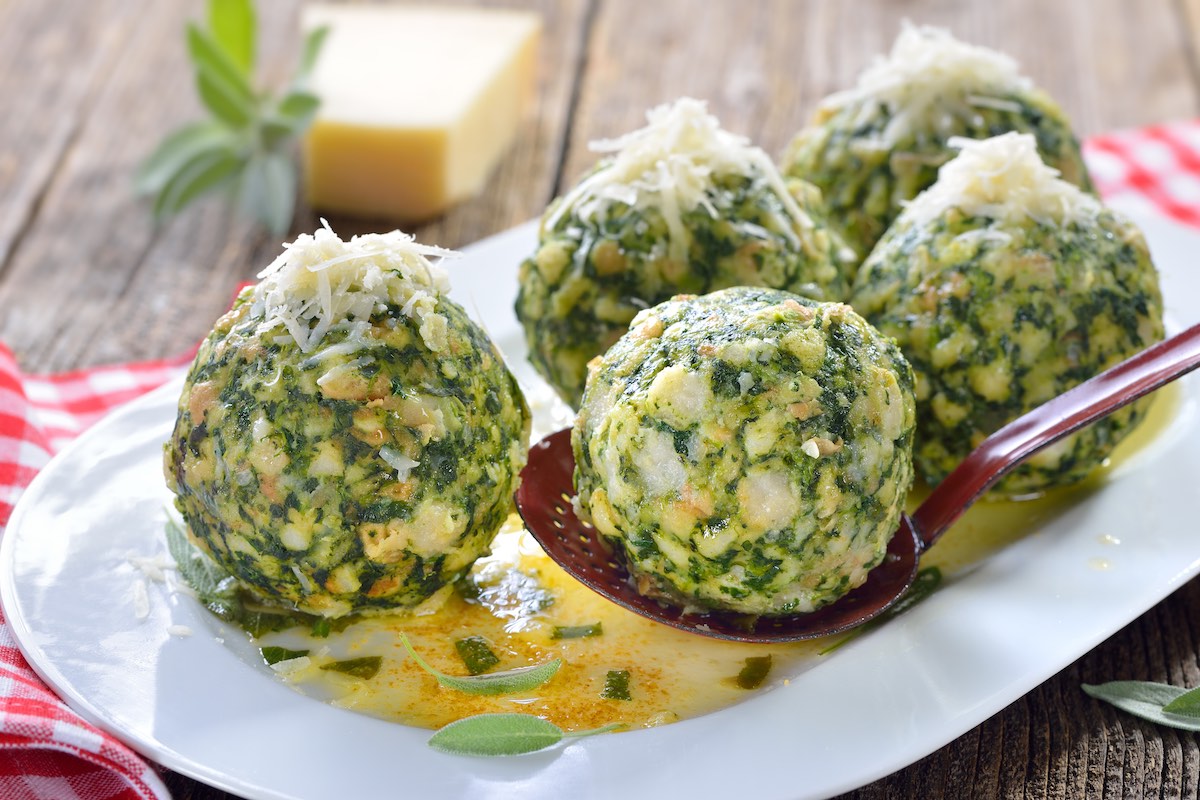 Spinach dumplings