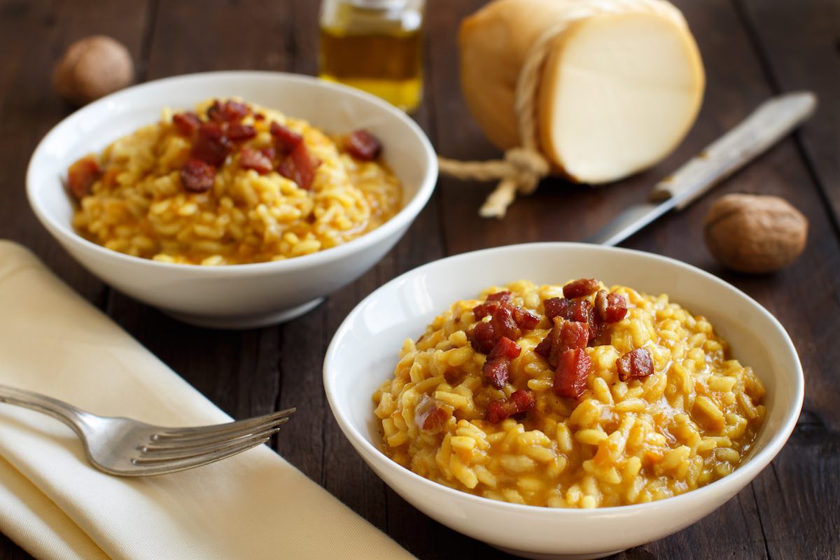 Pumpkin and bacon risotto by Thermomix