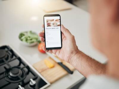 Sito di cucina con ricetta