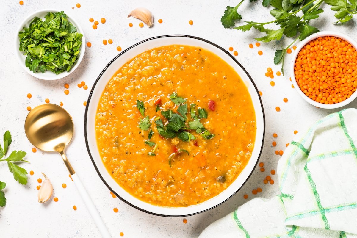 Red lentil soup