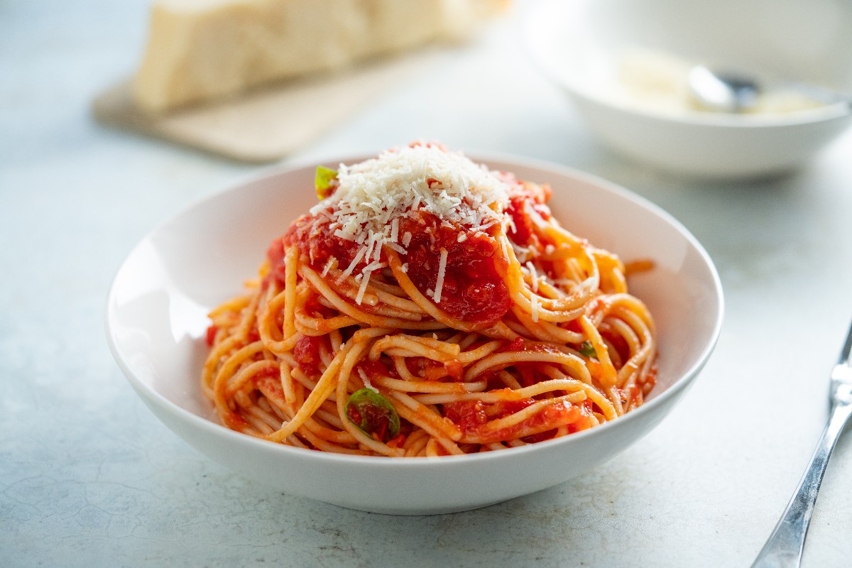 Spaghetti with tomato from Cracco