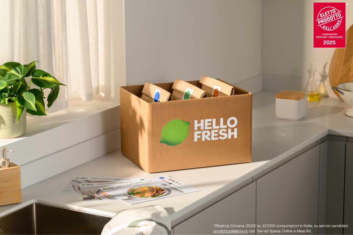 I meal kit di HelloFresh: box ricette settimanali con ingredienti freschi e già dosati.