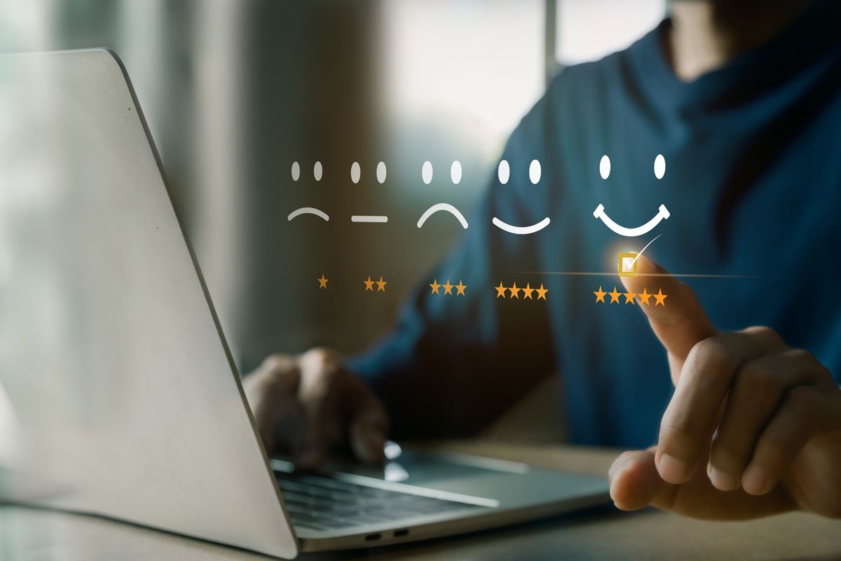 Valutazioni online con stelle