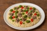 Piatto di risotto al lampredotto